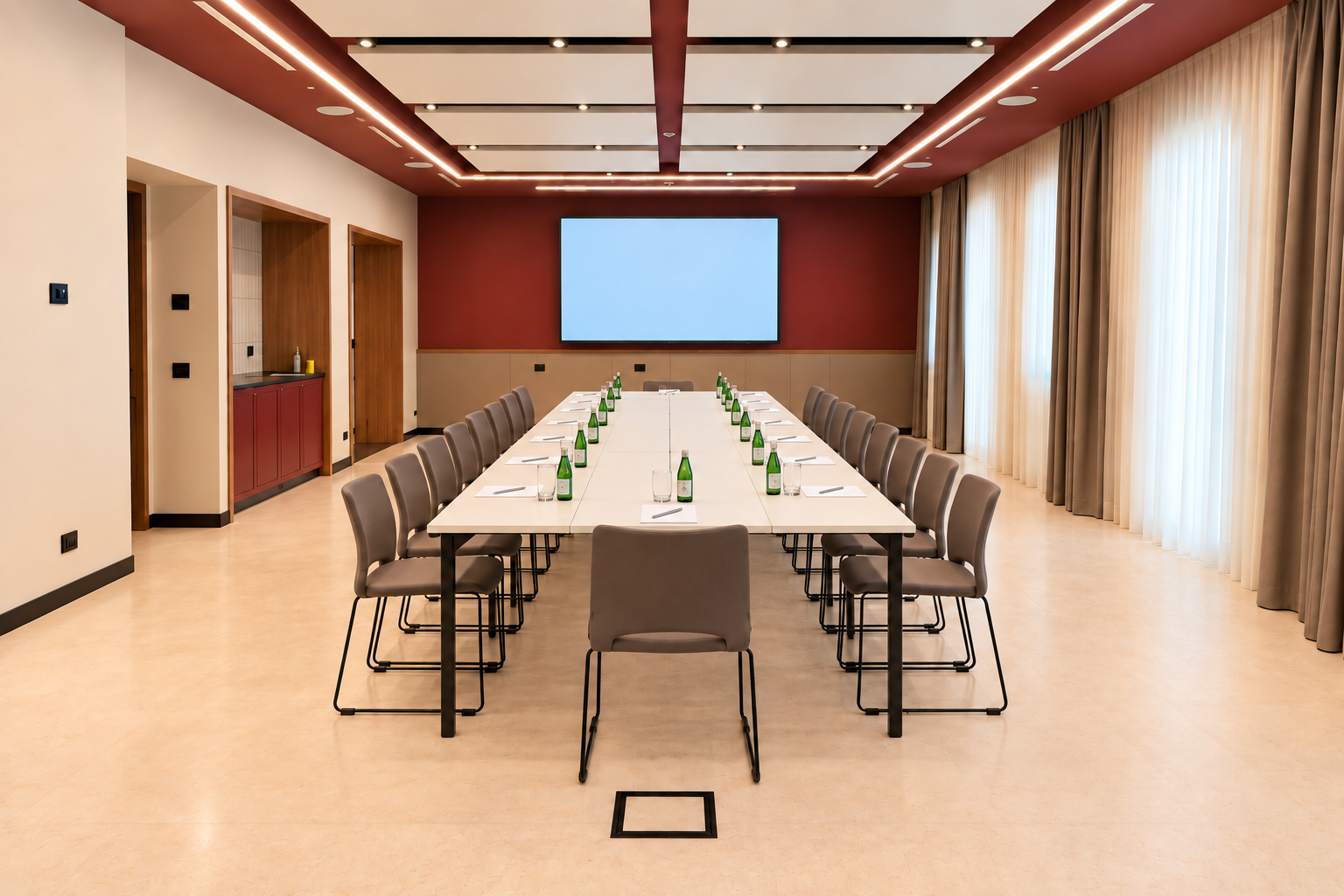 Sala Ammura boardroom setup